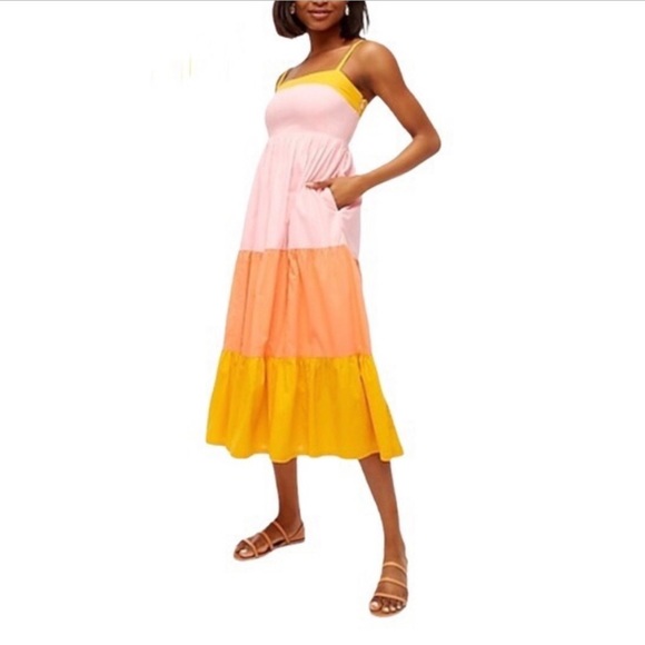 J. Crew Dresses & Skirts - EUC J Crew Dress Square-Neck Tiered Dress.
14